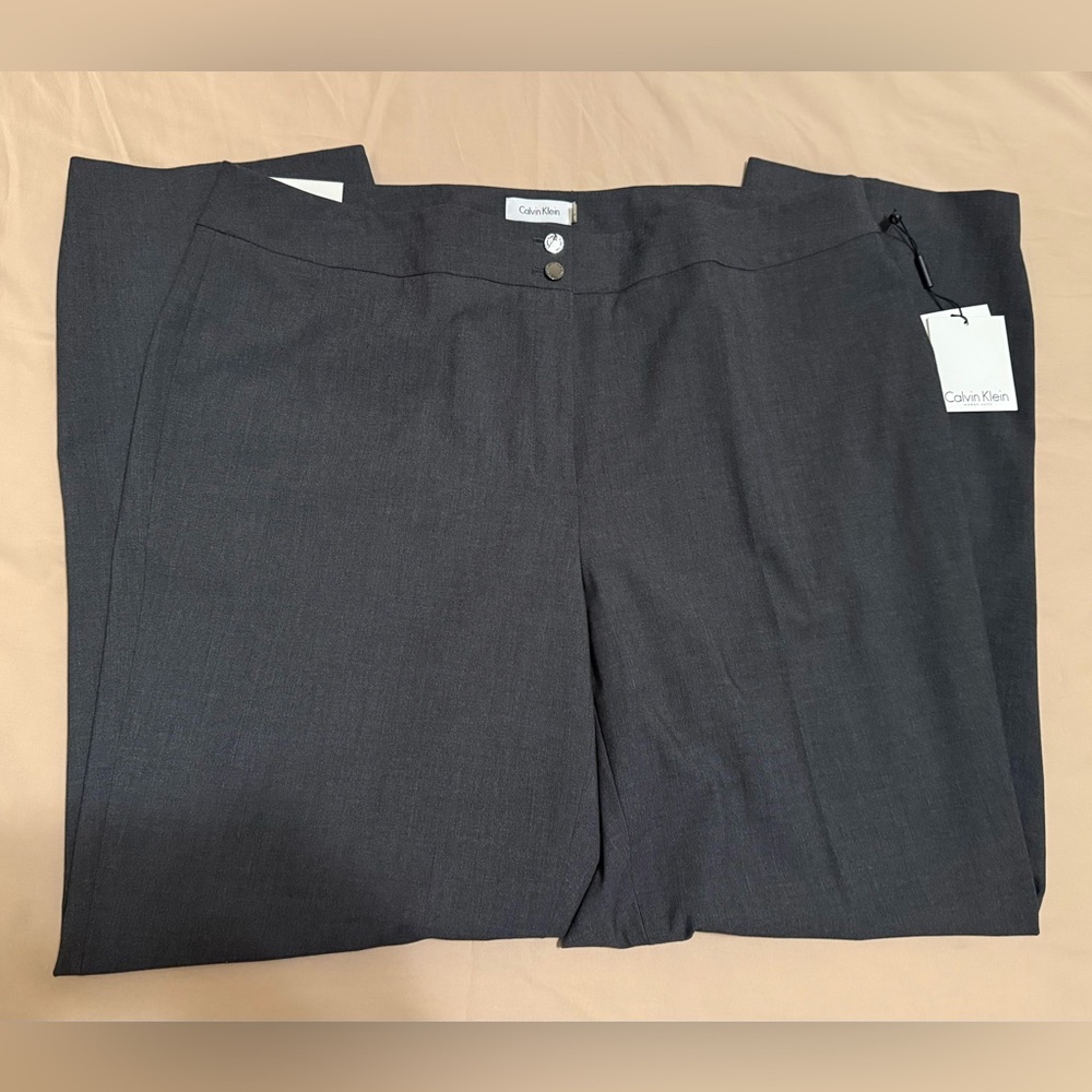 Calvin Klein Charcoal Dress Pants - Picture 3 of 7